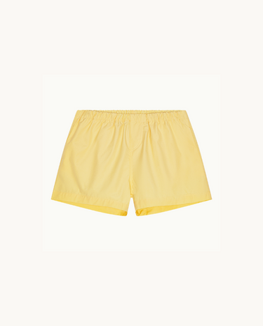 Cotton Shorts with Pockets Yellow