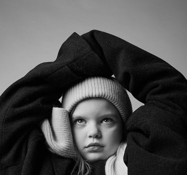 Lambswool Kids Beanie, Basil