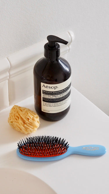 Pocket Hair Brush Light Blue