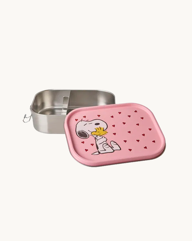 Stor Snoopy Madkasse Lyserød