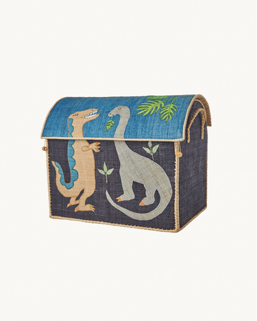 Large Raffia Basket 'Dinosaur'