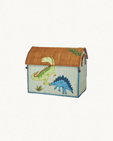 Medium Raffia Basket 'Dinosaur'