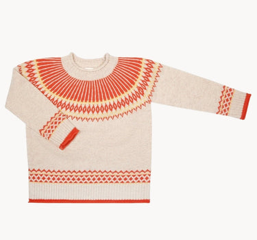 Fairisle Sweater, Orange