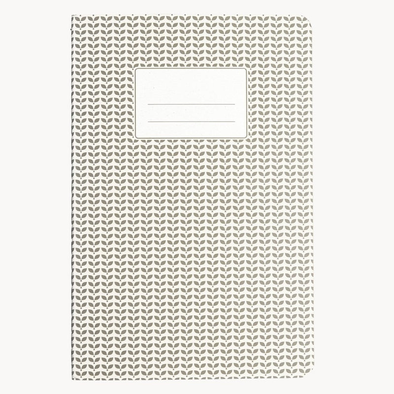 A5 Abstract Notebook, Light Grey
