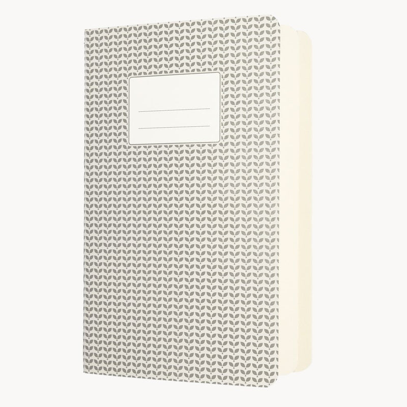 A5 Abstract Notebook, Light Grey