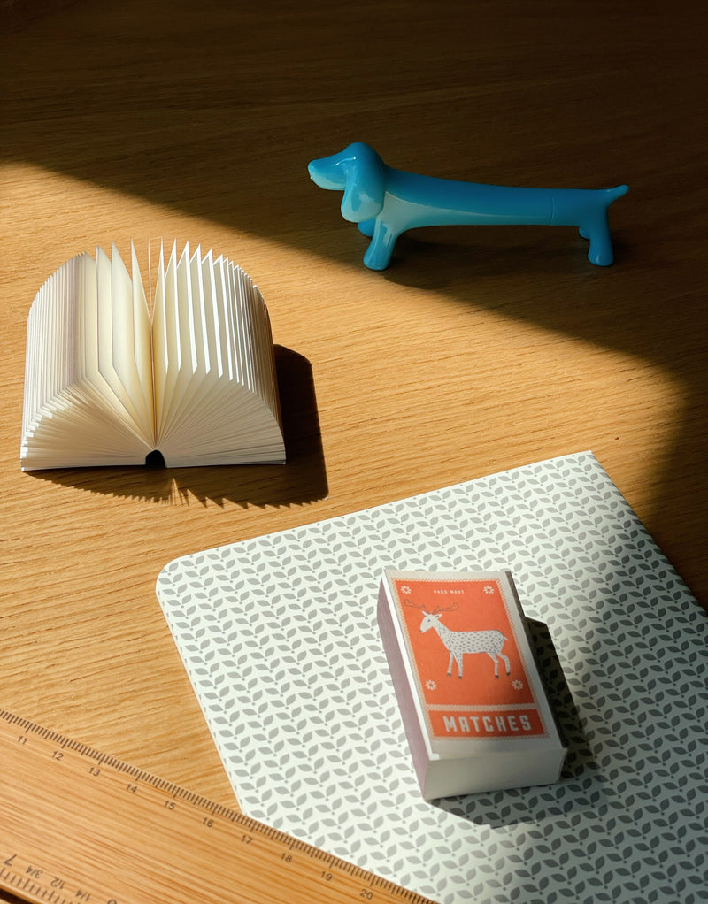 A5 Abstract Notebook, Light Grey