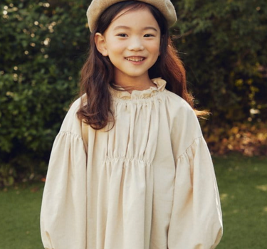 Frill Dress, Ivory