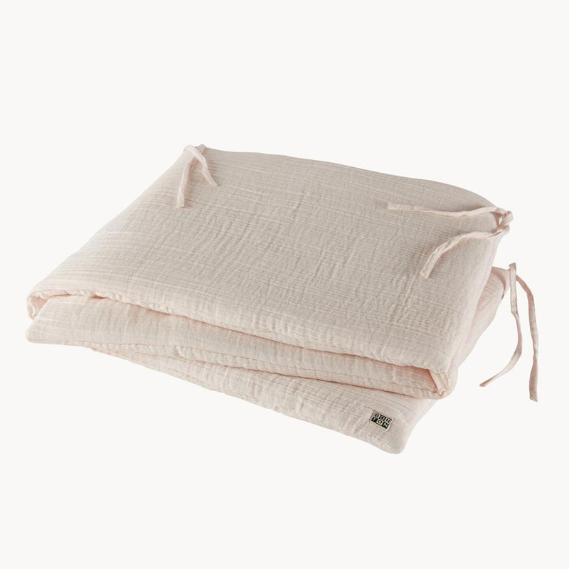 Bed Bumper in Powder Pink from Bonton