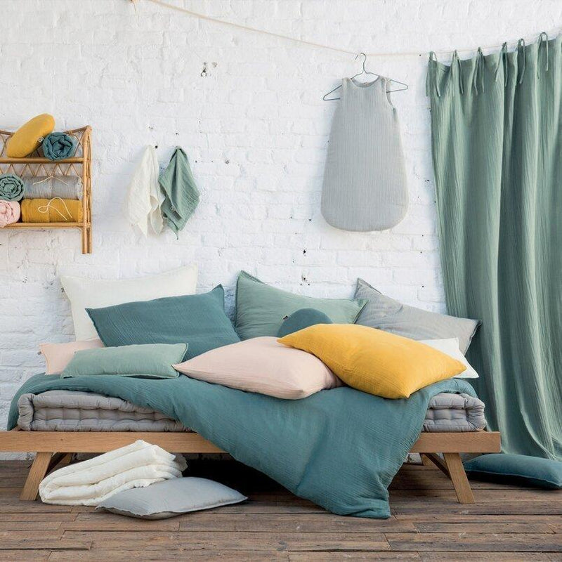 Cushion with Filling in Sage Green from Bonton