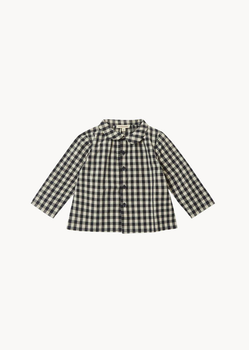 EOS Baby Shirt in Blue Gingham Check from Caramel
