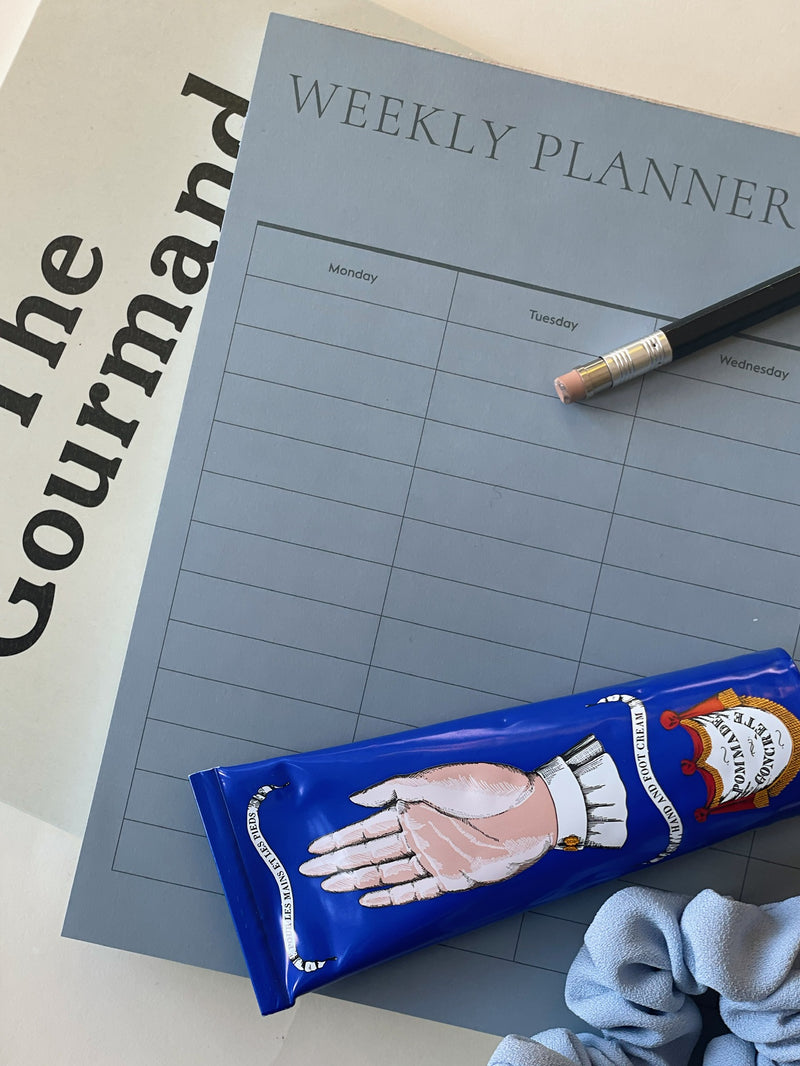 Weekly Planner, Dove Blue
