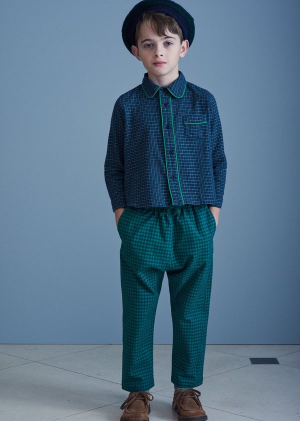 Leda Trousers Green Check from Caramel