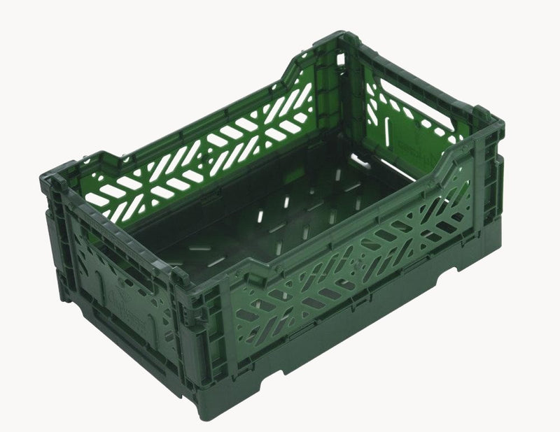 Midi Foldable Storage Box in Dark Green from Aykasa
