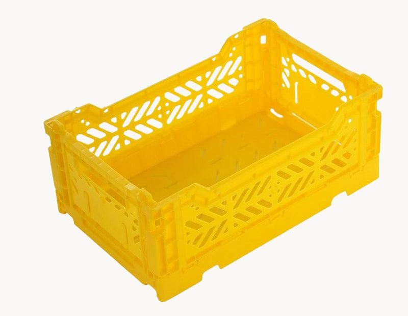 Midi Foldable Storage Box in Yellow from Aykasa