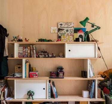 Mini Library in Birch from Oeuf NYC 