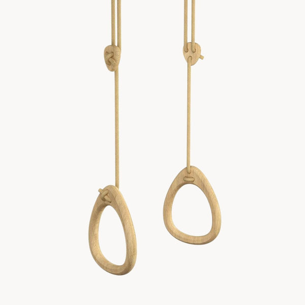 Oak Gymnastic Rings in Beige from Lilagunga