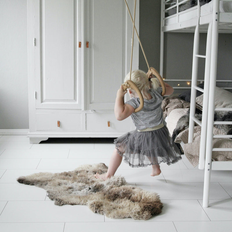 Oak Gymnastic Rings in Beige from Lilagunga