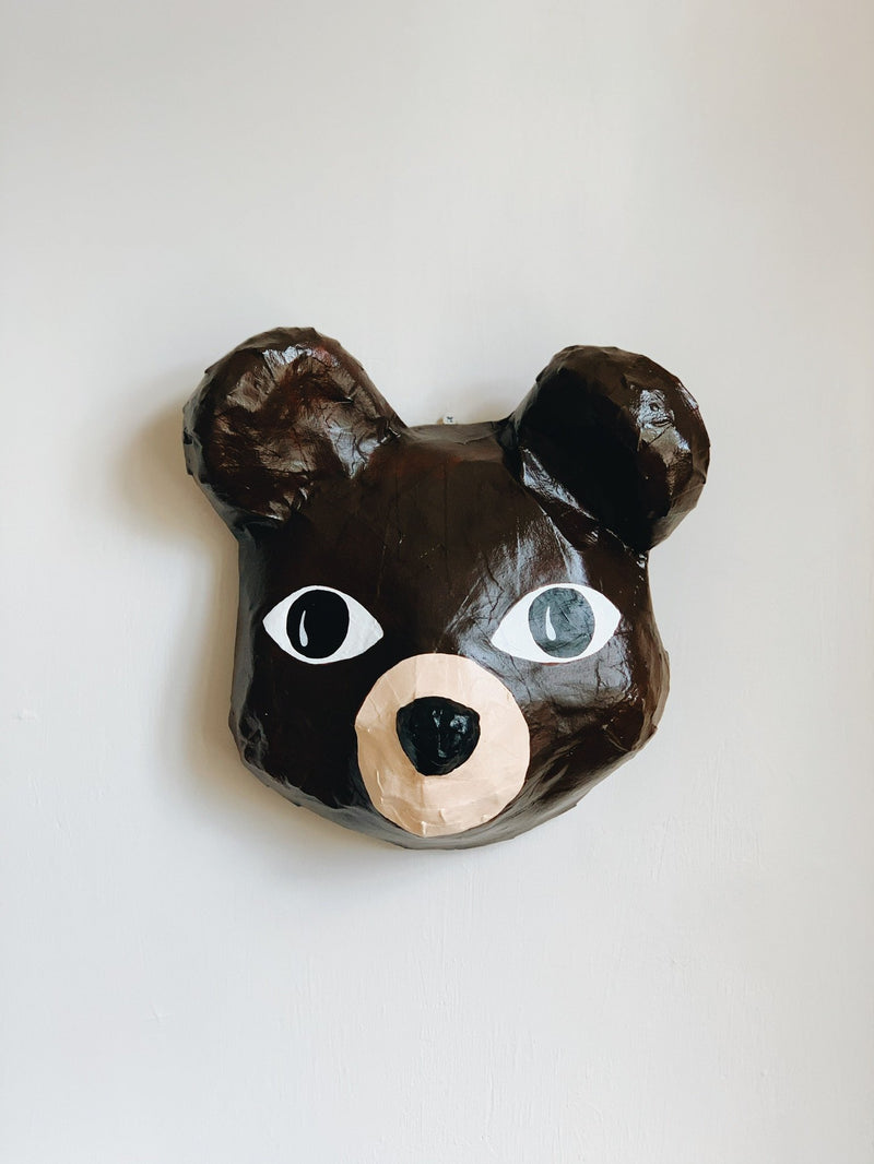 Papier-mâché Mask Bear from A Zoo In My Wall