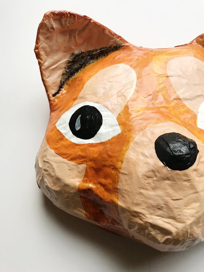 Papier-mâché Red Panda from A Zoo In My Wall