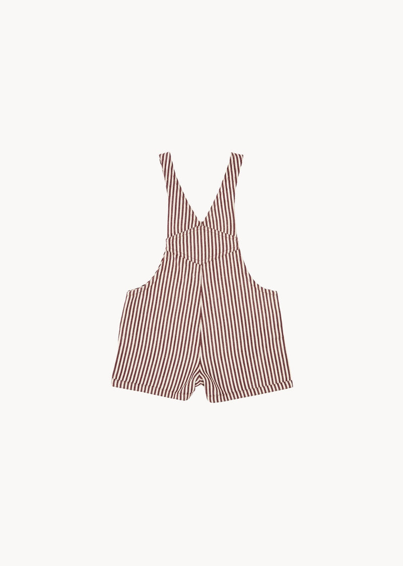 Seal Baby Dungaree in Brown Stripe from Caramel